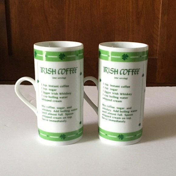 Irish Coffee Cups Set Of 2 - Picture 1 of 6